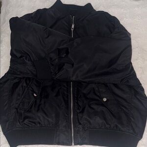 Forever 21 Black Zip-Up Jacket